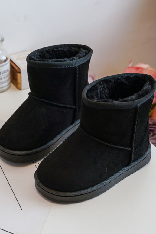 Warme Kinder-Winterstiefel in der Farbe Schwarz Gooby