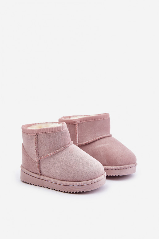 Warme Kinder-Winterstiefel rosa Gooby