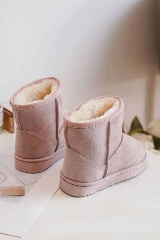 Warme Kinder-Winterstiefel rosa Gooby