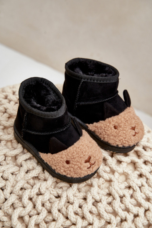 INarme Kinder-Schneestiefel Lamy schZuarze Farbe Esandira