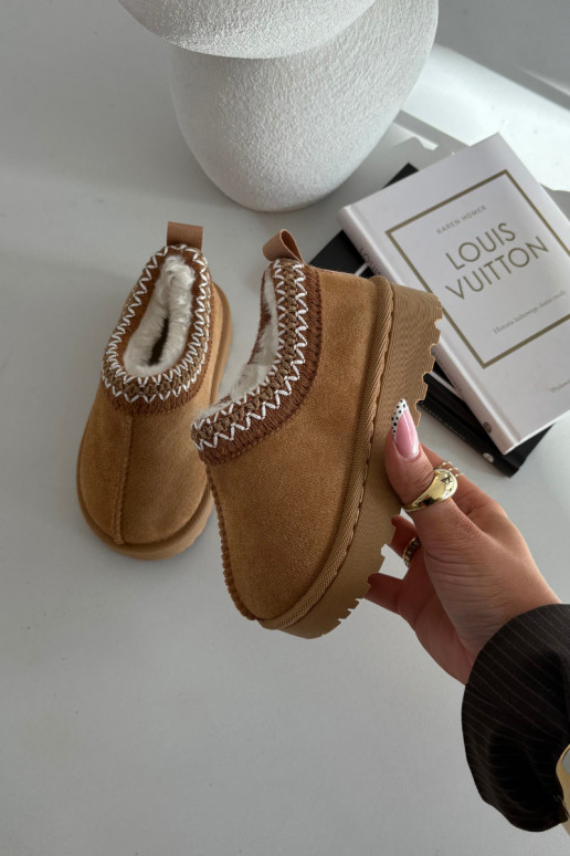 Schneestiefel KindischHaftem braune Farbe Prina