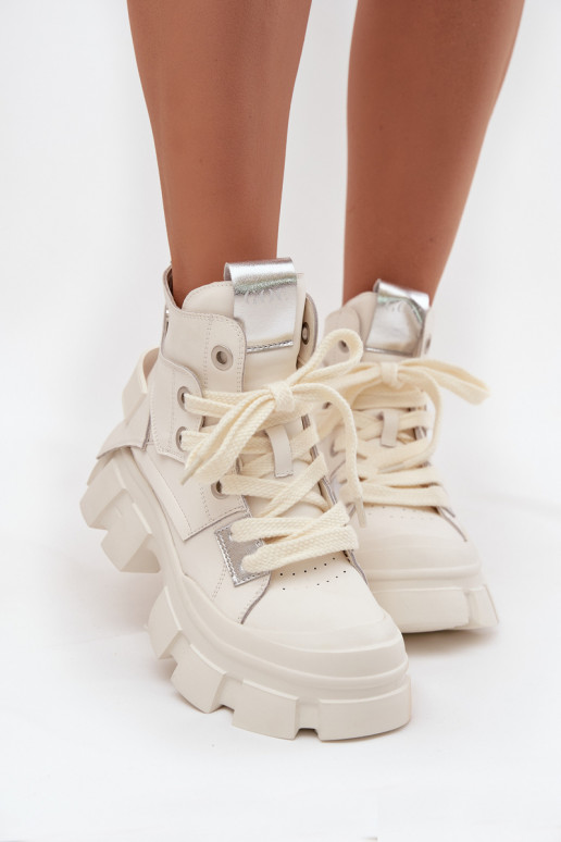 Haut sich Zuarm laufen Sportlicher Stil Stiefel GOE SS2N4055 Zueiße Farbe