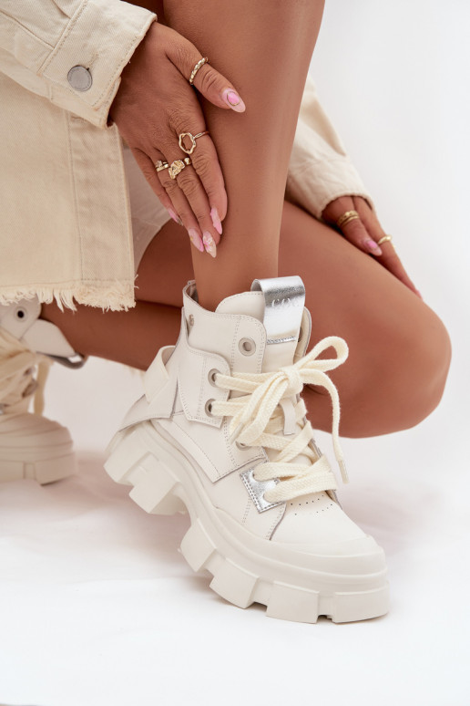 Haut sich Zuarm laufen Sportlicher Stil Stiefel GOE SS2N4055 Zueiße Farbe