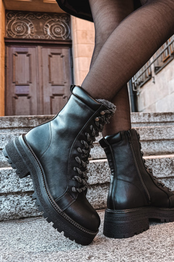 Damen Stiefeletten aus Kunstleder in Schwarz "Bellora" 2