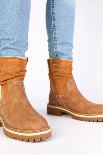 Braune warme Stiefeletten...