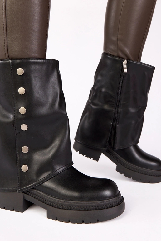 Schwarze Stiefeletten mit...