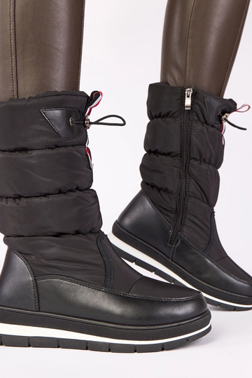 Schwarze Schneestiefel mit... 2