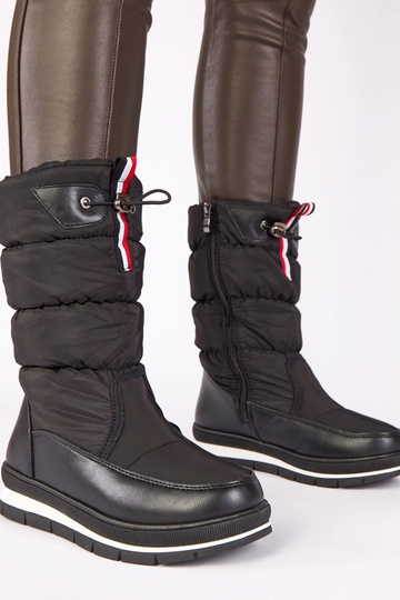 Schwarze Schneestiefel mit... 2