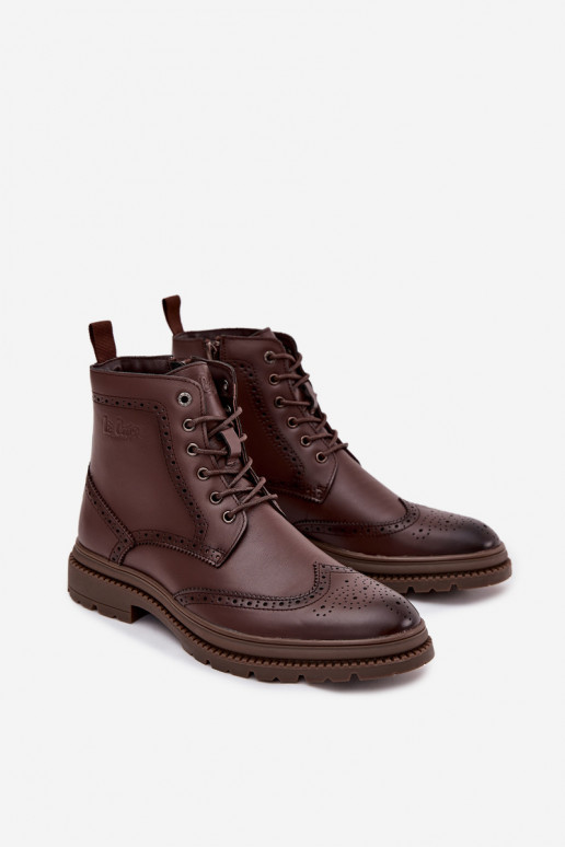 Haut Stiefel Männlich Lee Cooper LCJ-25-33-3960 braune Farbe