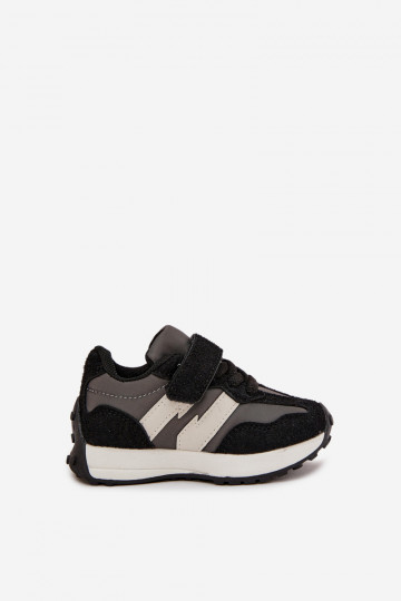 Schuhe Kinder-Sneaker mit Klebeverschlüssen schZuarze Farbe Miranda 2