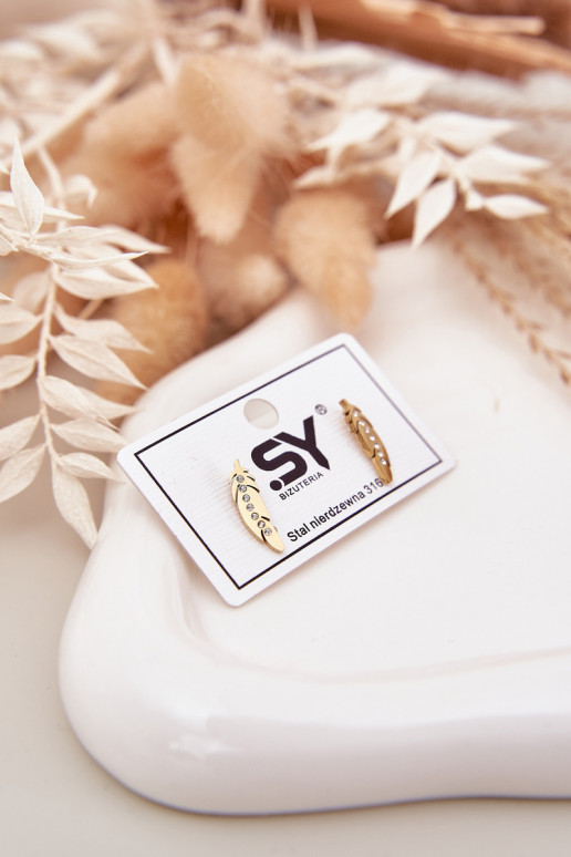 mit stilvollen Detailsi Listki mit blitzenden Augen Stal NierdzeZuna goldene Farbe