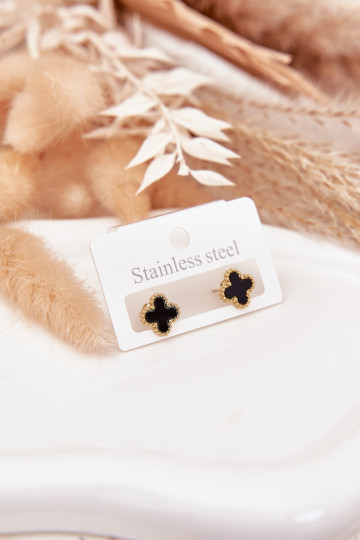 Mit stilvollen Details aus rostfreiem Stahl in schwarz und gold 2