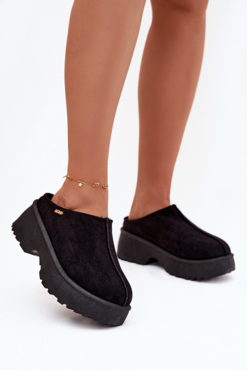 Schneestiefel Damentief mit einer Plattform schZuarze Farbe Yrenna 2