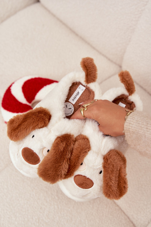 mit Pelzmantel Hausschuhe Feminin INelpen braune Farbe Faylen