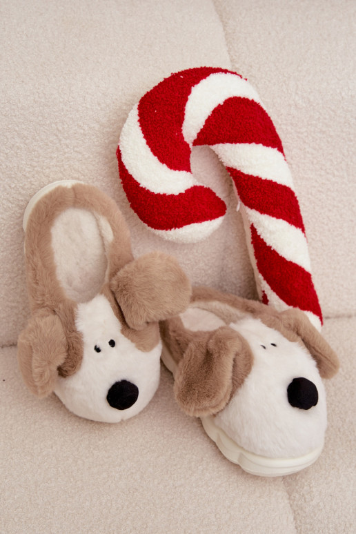 mit Pelzmantel Hausschuhe Feminin INelpen Beige Faylen