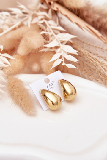 mit stilvollen Detailsi Feminin Stal Chirurgiczna Groß Łezki goldene Farbe 2