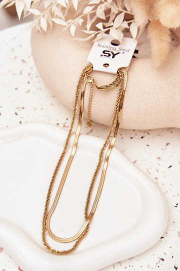 Doppelter Kreislauf Aus Chirurgenstahl goldene Farbe 2