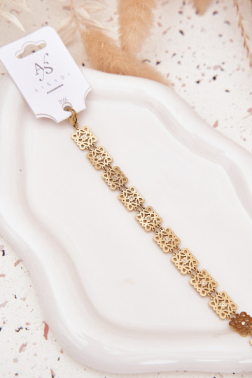 Reguliert Ein Armband Feminin mit blitzenden Augen Stal Chirurgiczna goldene Farbe 2