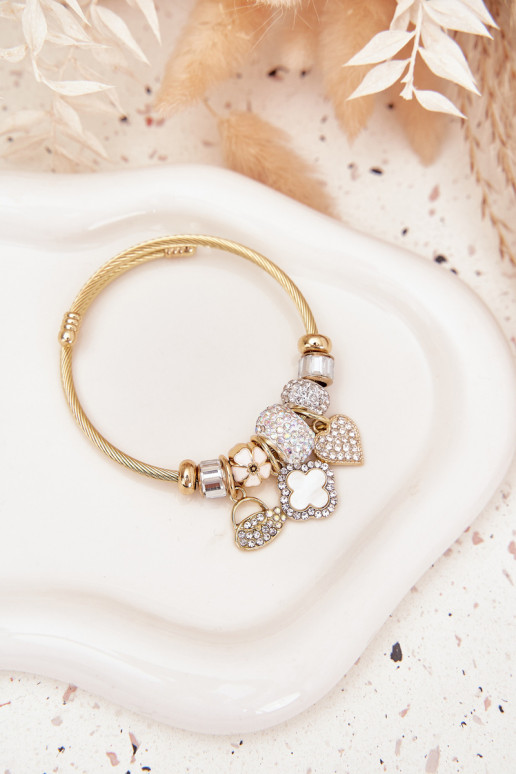Ein Armband z ZaZuieszkami Charms goldene Farbe