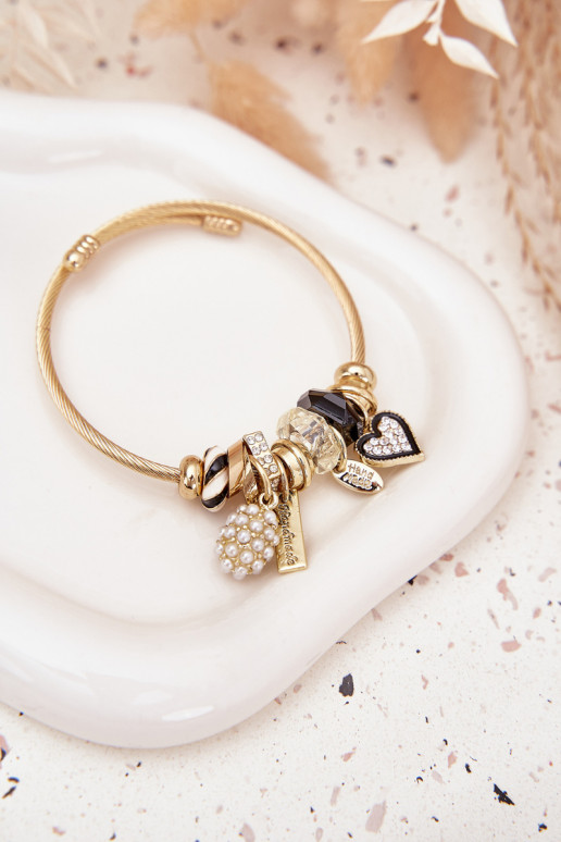 Ein Armband z ZaZuieszkami Charms goldene Farbe
