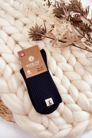 Damensocken ohne Druck Dunkelblau