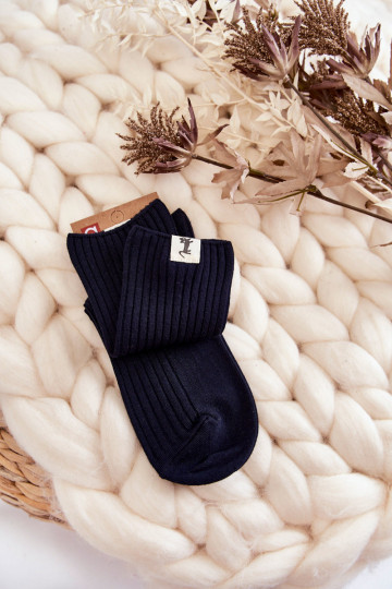 Damensocken ohne Druck Dunkelblau 2