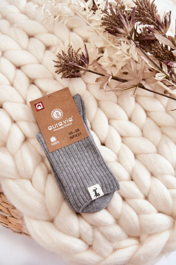 Damensocken ohne Druck graue Farbe