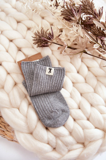 Damen-Socken ohne Druck in Grau 2