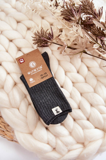 Damensocken ohne Druck graue Farbe