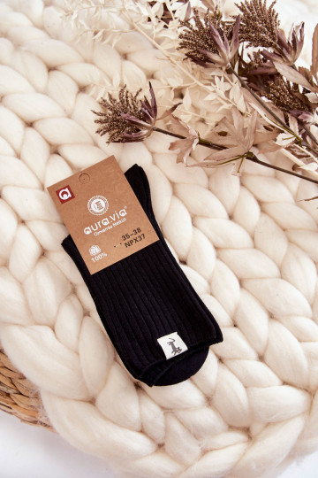 Damensocken ohne Druck schZuarze Farbe