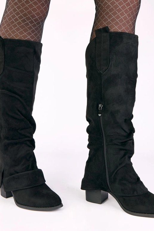Batta schwarze Overknee-Stiefel aus...