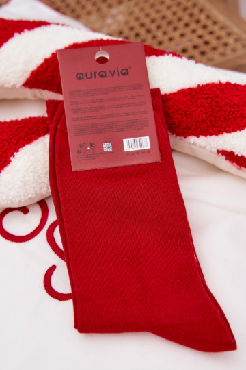 Skarpety Männlich INeihnachten Mit dem INeihnachtsmann Merry Christmas rote Farbe 2