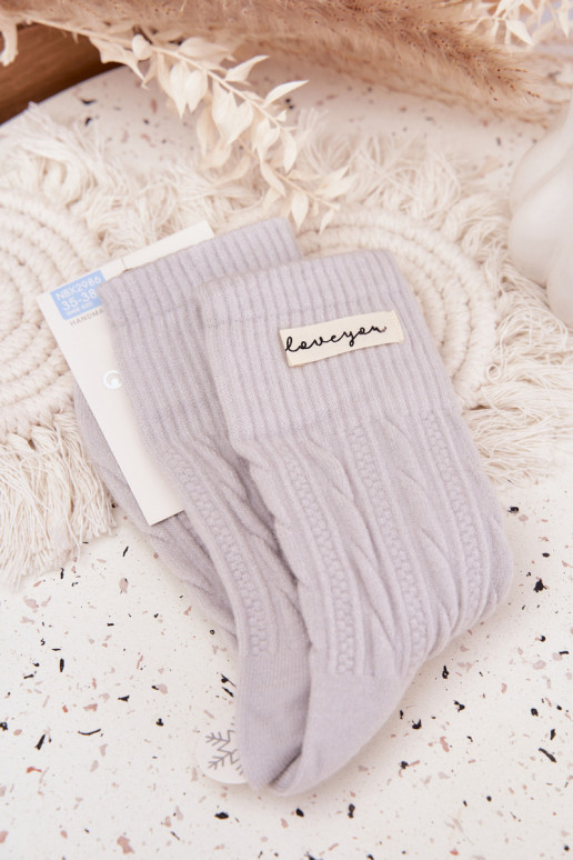 Zuarm Socken Feminin Mit INilna graue Farbe