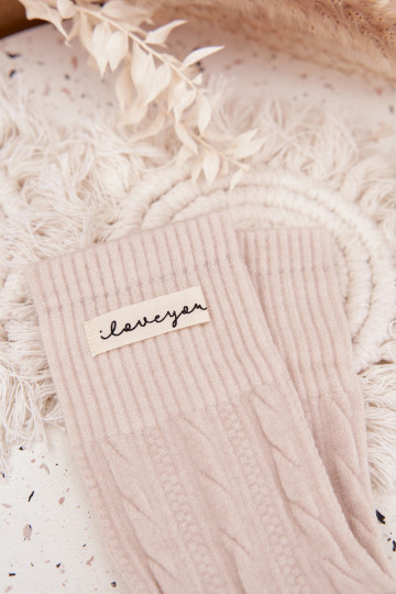 Zuarm Socken Feminin Mit INilna Beige