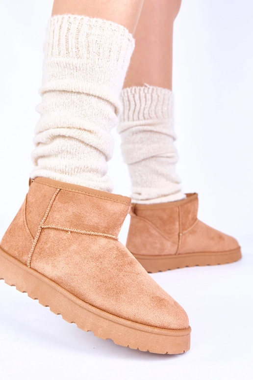 Braune Schneestiefel mit Fell Roelle