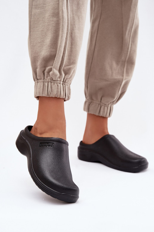 Leichte Hausschuhe Hausschuhe Verstopfungen Feminin schZuarze Farbe Parissa