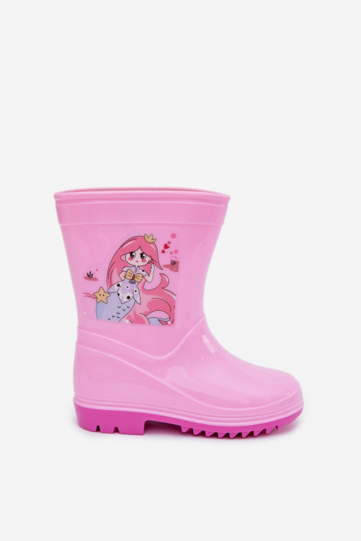 Gummistiefel Kindisch pinke Farbe Esalina