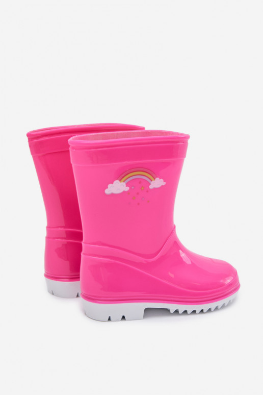 Gummistiefel Kindisch pinke Farbe Esalina