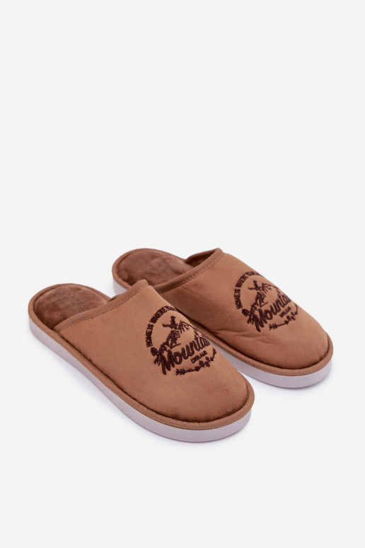 Männer braune Hausschuhe „Tiranne"