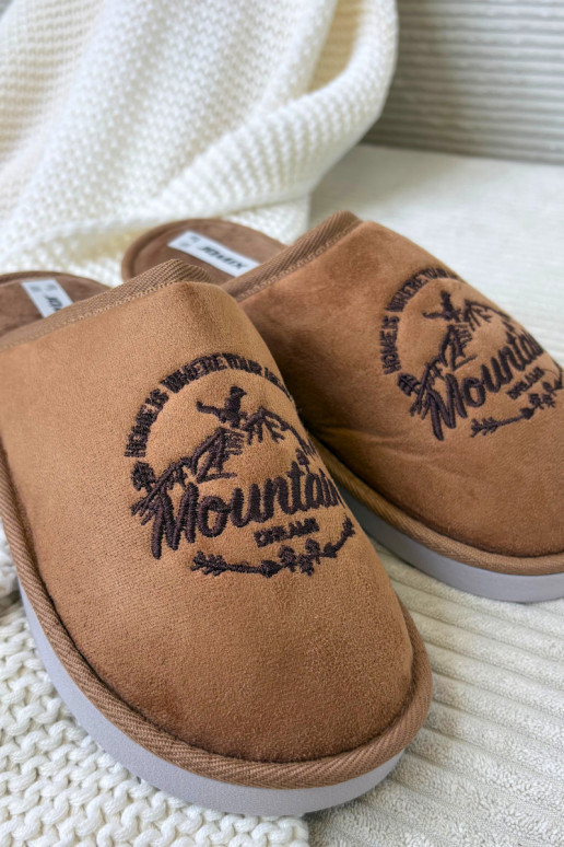 Männer braune Hausschuhe „Tiranne"