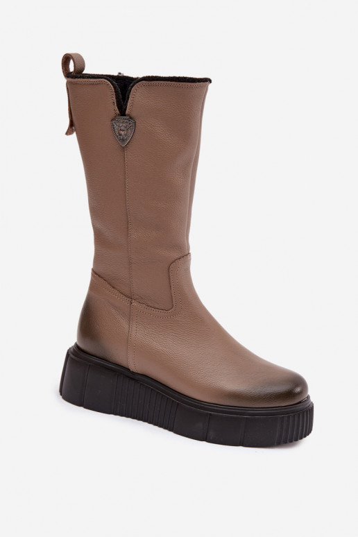 Zazoo 70121 Haut Feminin Stiefel Mit INilna Beige