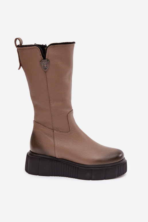 Zazoo 70121 Haut Feminin Stiefel Mit INilna Beige