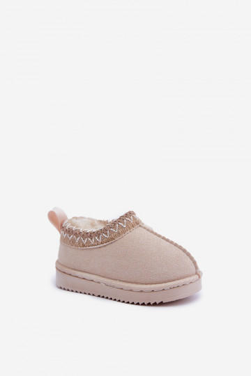 Kindersneaker mit Plattform, gefüttert mit Fell, in Elfenbeinfarbe Vilabria 2