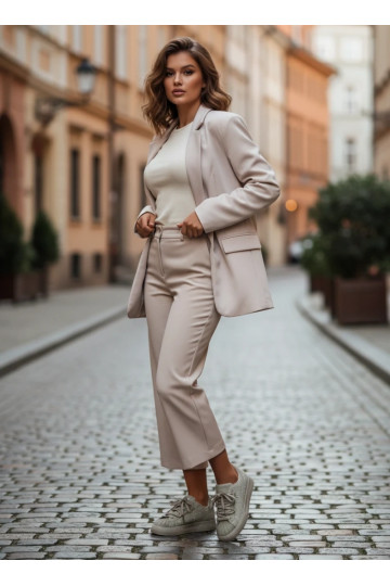Dekorierte Damen-Sneaker im grünen Modell Calissea