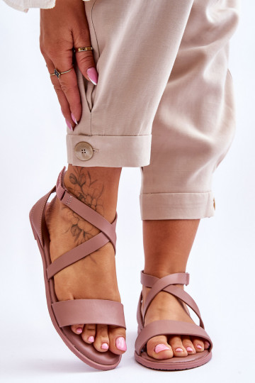 Damen-Sandalen "Dėl Kubo" Big Star LL274A163 in puderfarbener Farbe