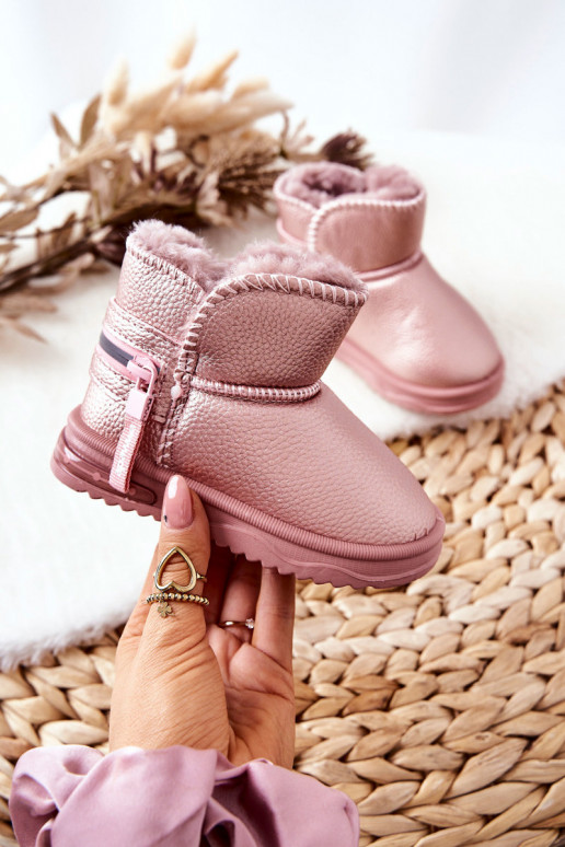 Schneestiefel für Kinder pinke Farbe Frosty