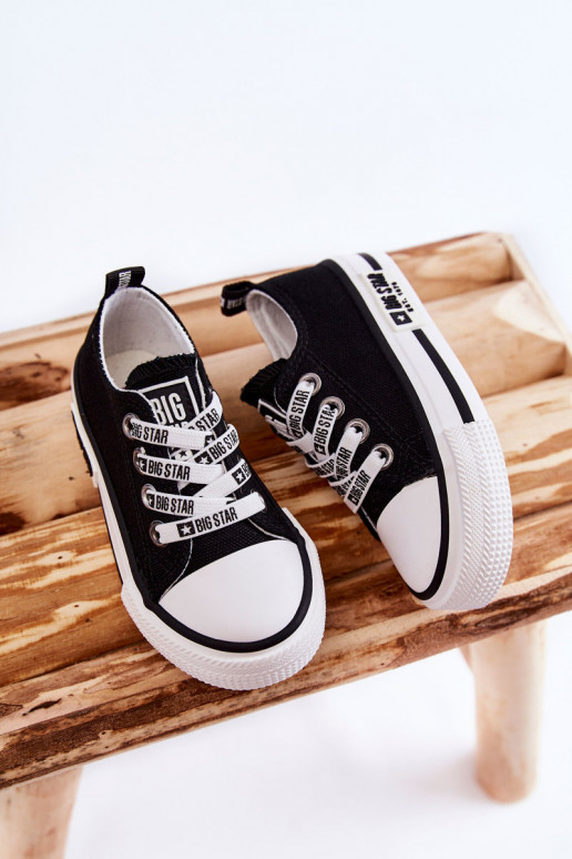 Kindisch  lässige Schuhe BIG STAR KK374069 schZuarze Farbe