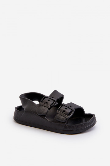 Hausschuhe Kindisch  mit Schnallen BIG STAR NN374536 schZuarze Farbe