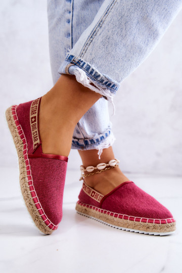  Espadrilles Ein überzeugendes Stilvollll Big Star JJ274880 Dunkelpink
