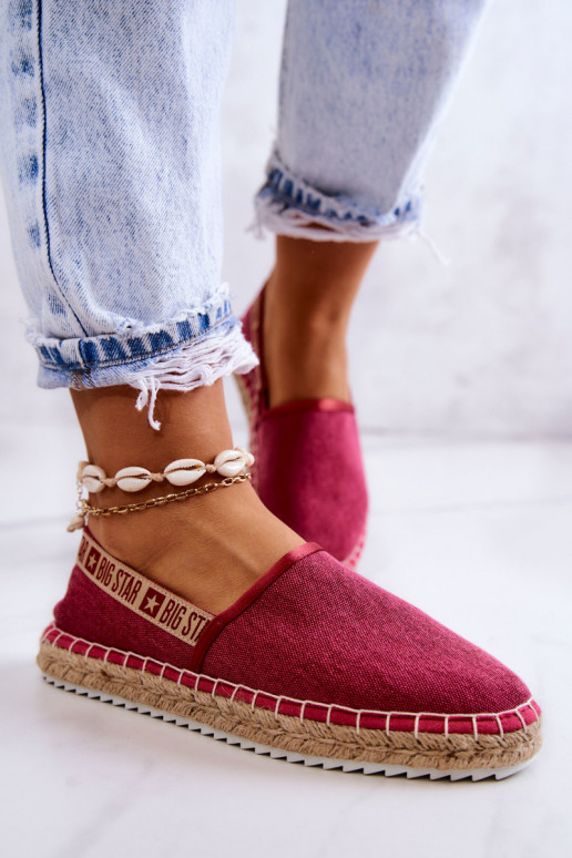  Espadrilles Ein überzeugendes Stilvollll Big Star JJ274880 Dunkelpink